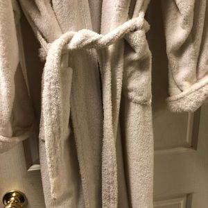 White terry cloth robe. One size